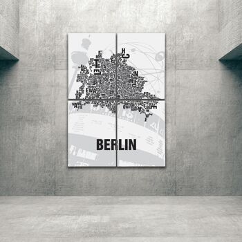 Place des lettres Berlin Alexanderplatz - 140x200cm-comme-4-partie-brancard 1