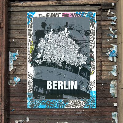 Buchstabenort Berlin Alexanderplatz Kunstdruck - 50x70cm-digitaldruck