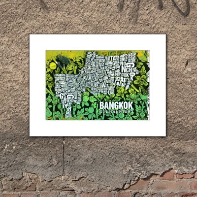 Letter place Bangkok art print - 30x40cm-passepartout