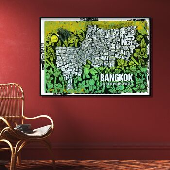 Lettre emplacement Bangkok impression d'art - 70x100cm-impression numérique-roulée 1