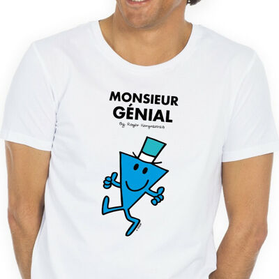 TSHIRT BLANC Monsieur Génial