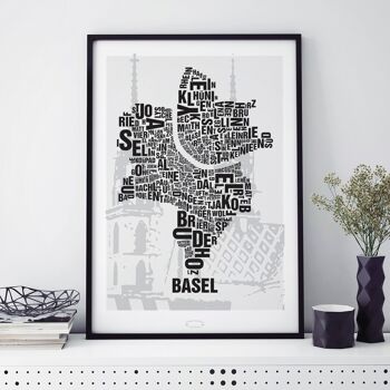 Place aux lettres Basel Basler Münster - 40x50cm-passepartout 2