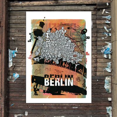 Luogo delle lettere Berlin Alexanderplatz stampa d'arte - stampa digitale 50x70 cm