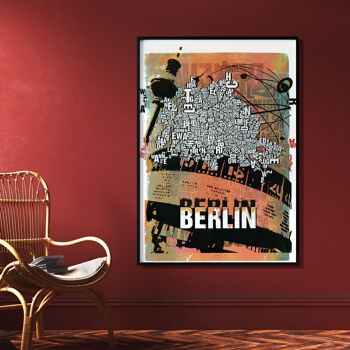 Lieu des lettres Berlin Alexanderplatz impression d'art - impression numérique 50x70 cm 5