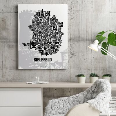 Luogo delle lettere Bielefeld Sparrenburg - 40x50cm-tela-su-barella