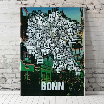Lettre place Bonn impression d'art de la vieille ville - impression numérique 50x70cm 3
