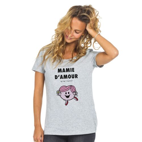 Tshirt gris chiné mamie d'amour