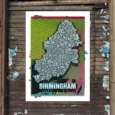 Letter Place Birmingham Bullring Art Print - Stampa digitale 50x70cm