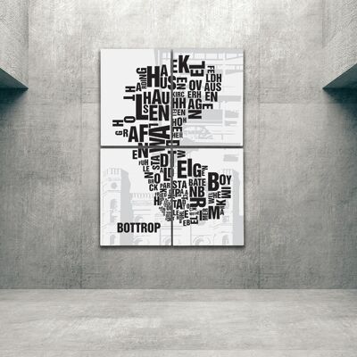 Lugar de letras Bottrop Malakowturm Zeche Prosper II - 140x200cm-como-4-parte-camilla