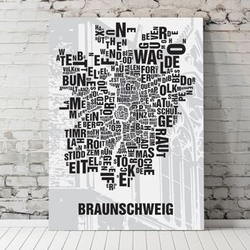 Emplacement lettre Braunschweig Dom - 40x50cm-passepartout 4