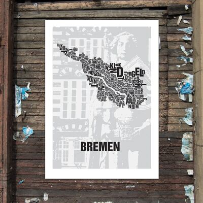 Lugar de letras Bremen Roland - Impresión digital 50x70cm