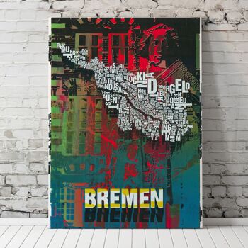Lieu des lettres Impression d'art Bremen Roland - 50x70cm impression numérique 3