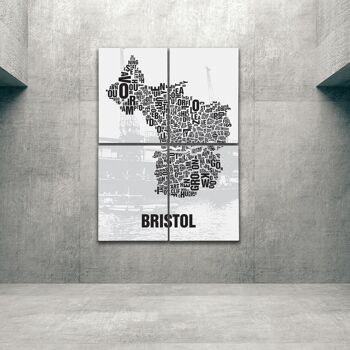 Place des lettres Bristol City Docks - 140x200cm-comme-4-partie-brancard 1