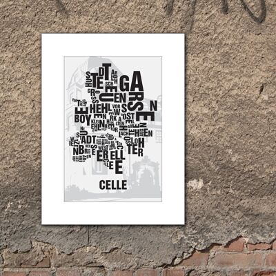 Emplacement lettre Celle Herzogschloss - 30x40cm-passepartout