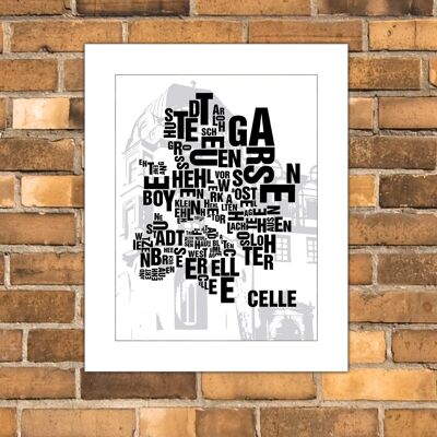 Emplacement lettre Celle Herzogschloss - 40x50cm-passepartout