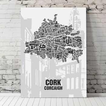 Lettre emplacement Cork Shandon Bells - 30x40cm-passepartout-encadré 4