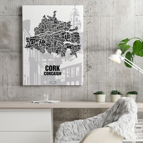 Buchstabenort Cork Shandon Bells - 40x50cm-leinwand-auf-keilrahmen