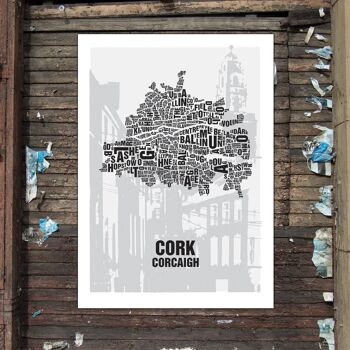 Place des lettres Cork Shandon Bells - 140x200cm-comme-4-part-stretcher 3