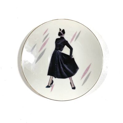Decorative wall plate catlady