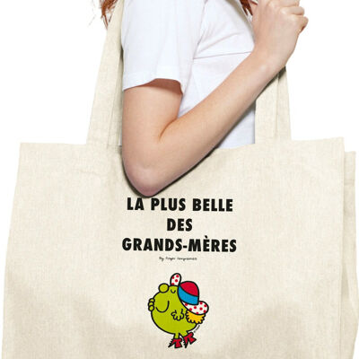 LARGE NATURAL SHOPPING BAG THE MOST BEAUTIFUL OF THE GRANDMOTHER 2