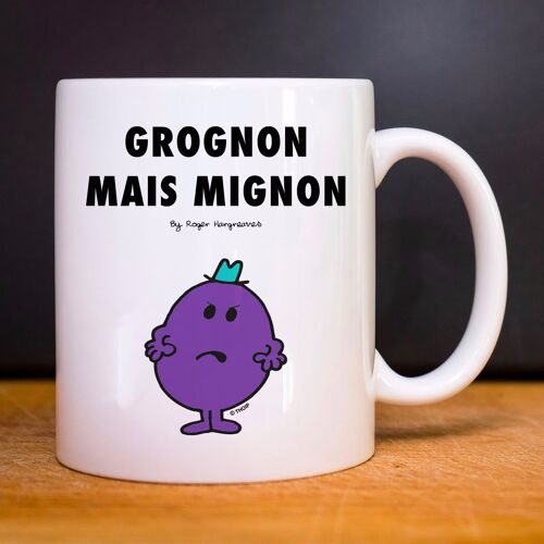 Mug blanc grognon mais mignon 2