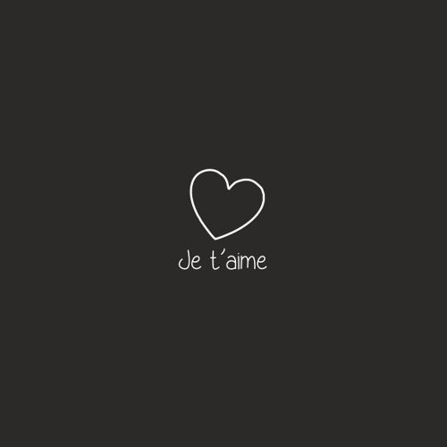 Wenskaart -  Je t'aime