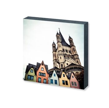 Photo carré 10x10cm - Cologne sur bois 3