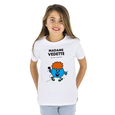 Tshirt blanc madame vedette