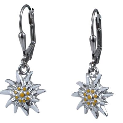 Petites boucles d'oreille style Edelweiss - cadeaux / souvenirs alpes