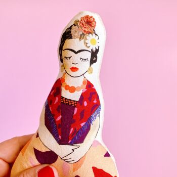 Hochet Frida Terra en coton biologique- jouet bébé- cadeau de naissance 3