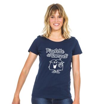 Tshirt navy pipelette de compet'