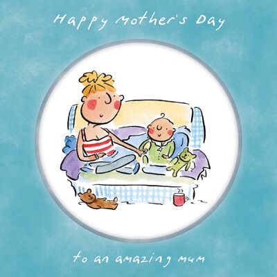 Tarjeta de mamá increíble del Día de la Madre para el Domingo de las Madres
