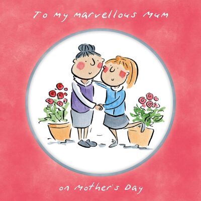 Marvellous mum on Mothers Day Mothering Sunday card