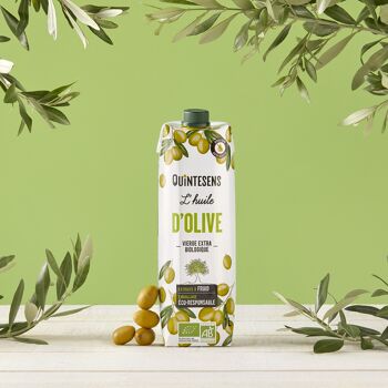 Huile d'Olive Bio 1L, conçu en Emballage Éco-Responsable - Origine Espagne 1