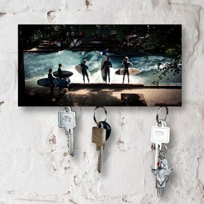 Porta llaves en madera - Munich - Variante imán
