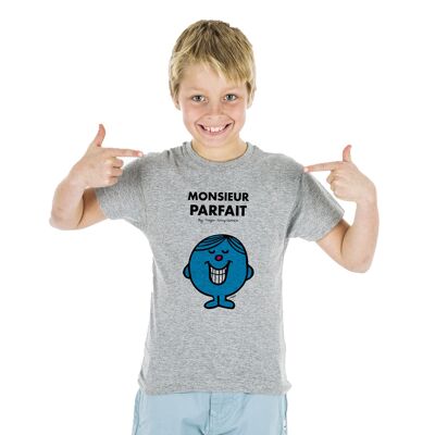 TSHIRT GRIS CHINÉ Monsieur Parfait - Kid