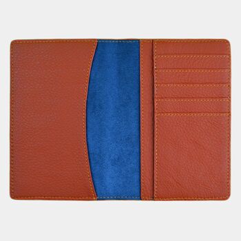 Etui passeport cuir marron RFID 1