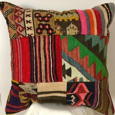 Housse de coussin en laine Galia Kilim | 60 x 60 cm