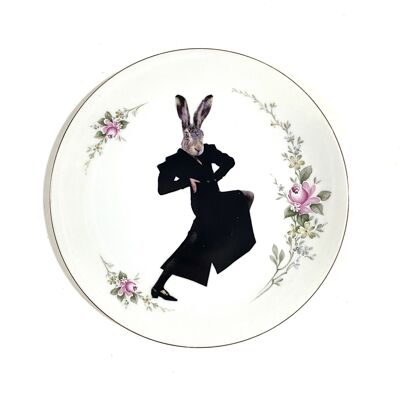 Decorative wall plate my name is hare