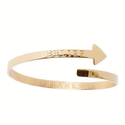 Belief Arrow Bangle Gold