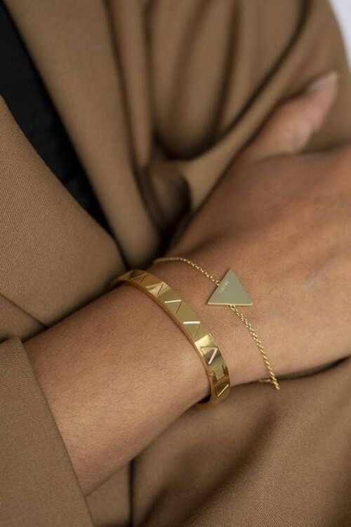 You Got This Triangle Bangle Gold