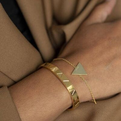 You Got This Triangle Bangle Gold