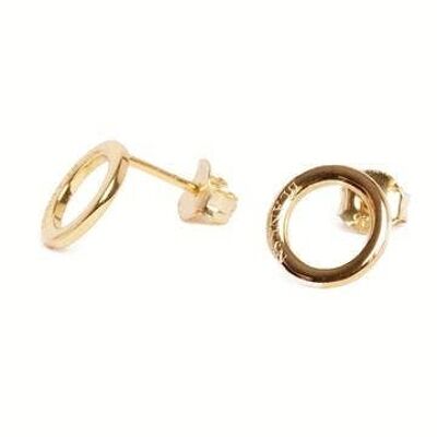 Aretes Unity Circle en oro (plata de ley 925)