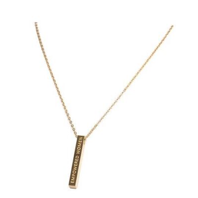 Empowered Woman Necklace Gold
