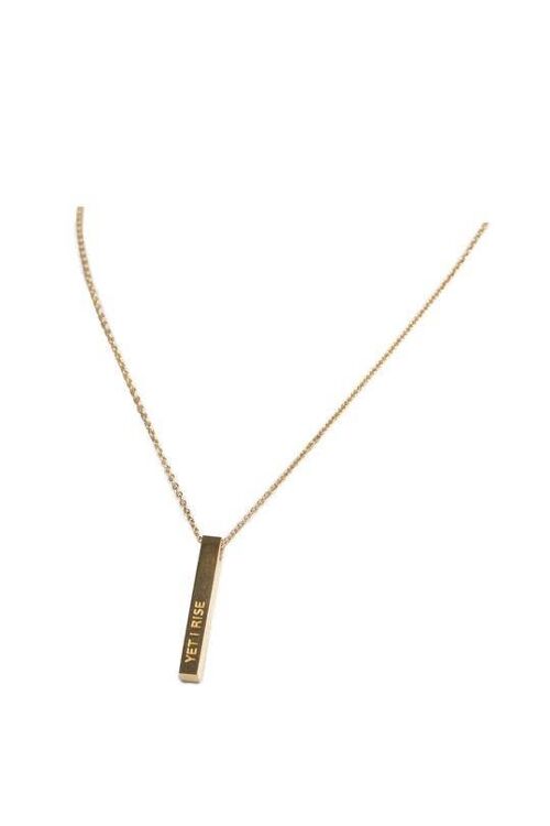 Yet I Rise Necklace Gold