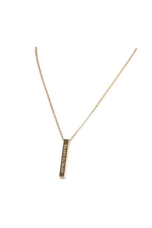 Aspire to Inspire Necklace Gold