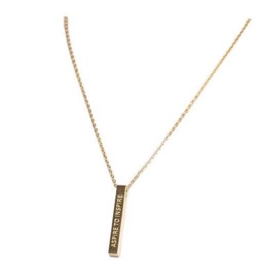 Aspire to Inspire Necklace Gold