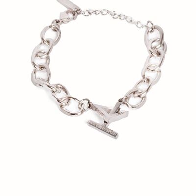 Woman on a Mission Chunky Chain Bracelet Silver