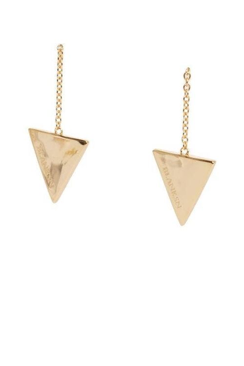 Female Energy Drop Earrings Gold (925 Sterling Silver)