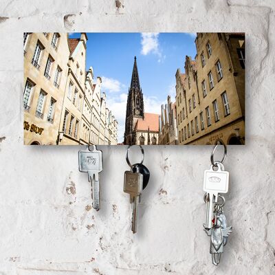 Porte-clés sur bois - Münster - Variante aimant